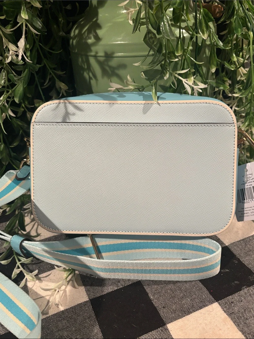 Kate Spade Oh Snap Colorblock Mini Camera Bag in crisp sky blue